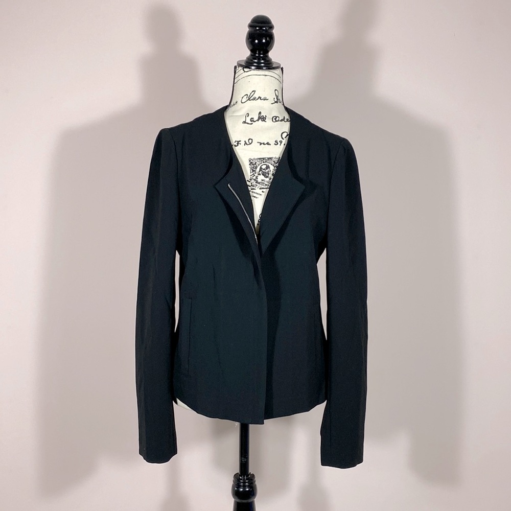 THEORY Tarlan jacket Admiral crepe Black 10